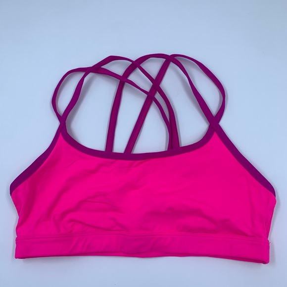 VS PINK YOGA EUC Crisscross Sports Bra Size Medium